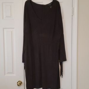 Black V-Neck Dress